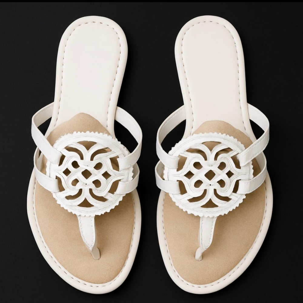 Circus NY Canyon Sandals – Size 11 – White Patent, Good Condition!